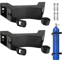2PCS Cylinder Wall Mounted Brackets Propane Tank Brackets Durable ABS Gas Cylinder Mounting Brackets ABS Plastic Holders