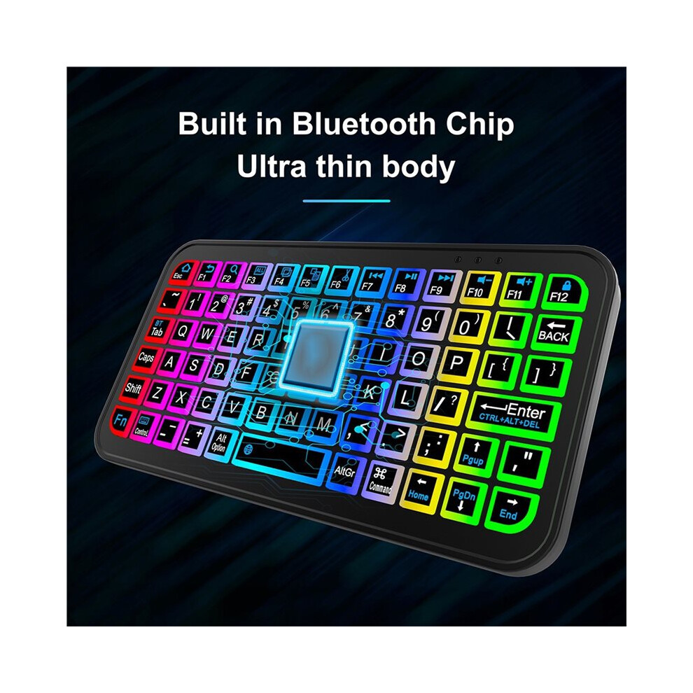 5.2 Keyboard Rgb Backlit Ultra-Thin Wireless Silent Keyboard For Windows Android Ios Tablet Phone Laptop 4712982021411