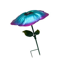 Elegante Lotusblüten in Blattform, Pflanzenstützen,-Peacoblau