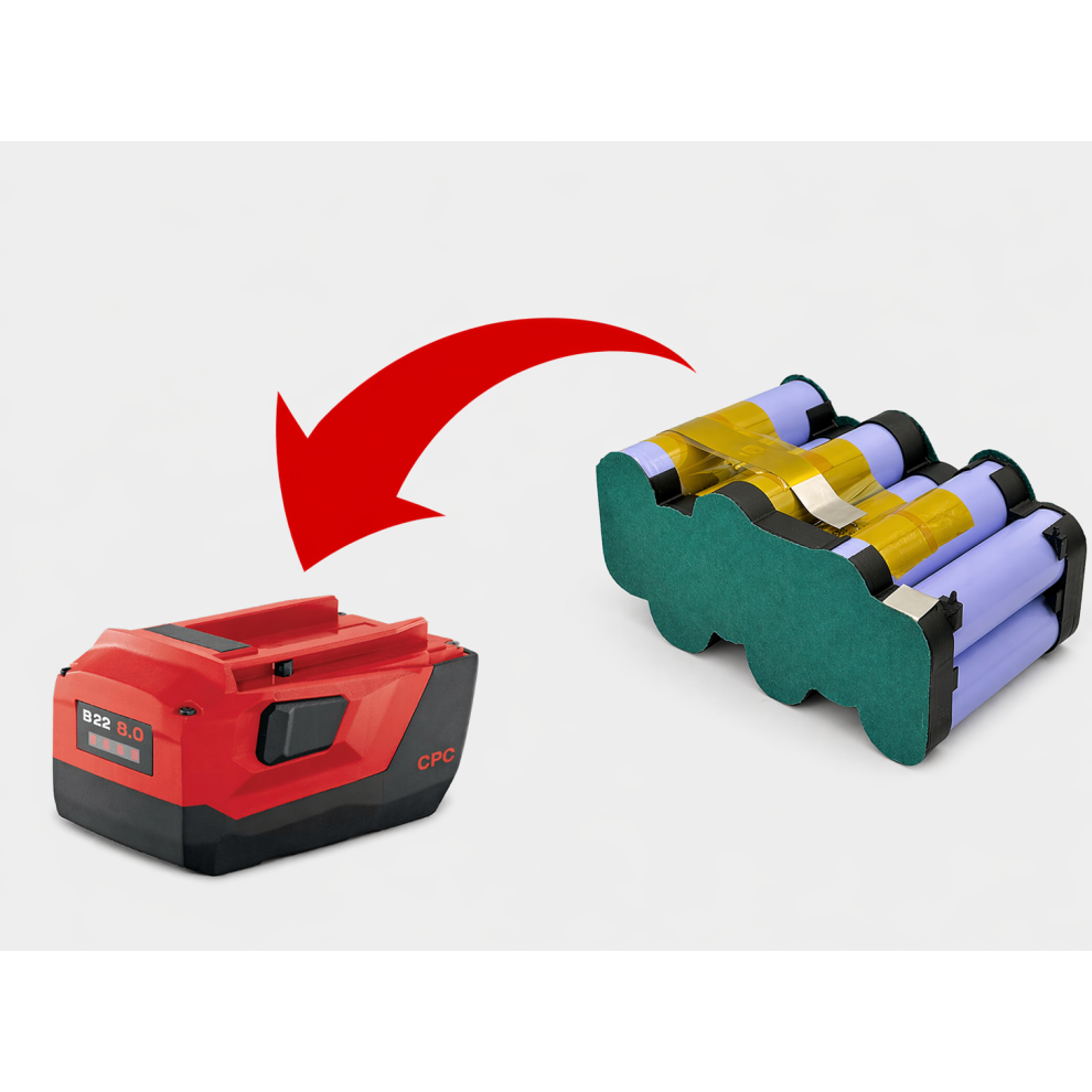 Li-Ion Cell Pack For Hilti B22 8,0Ah Teâ4ÂA22 Siwâ22TâA 21,6V 5903940380650