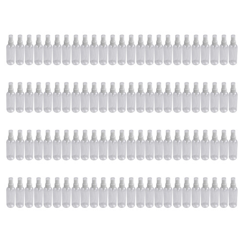 100PCS 100 Ml Transparent Plastic Perfume Atomizer Small  Empty Spray Refillable Bottle Travel Bottles Set