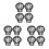 12PCS Gutter Guard Downspouts Filter Strainer Preventing Leaf Debris Branches Roof Moss From Clogging the Pipes 1