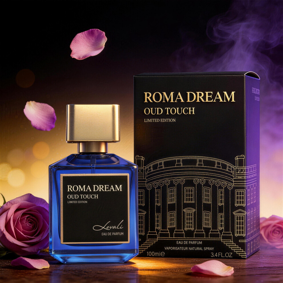 Kouyi (Roma Dream) 3.4 Oz Men's Eau De Toilette Spray, Long-Lasting Perfume, Calabria, Lemon, Pepper And Vetiver, Very Suitable For Dating