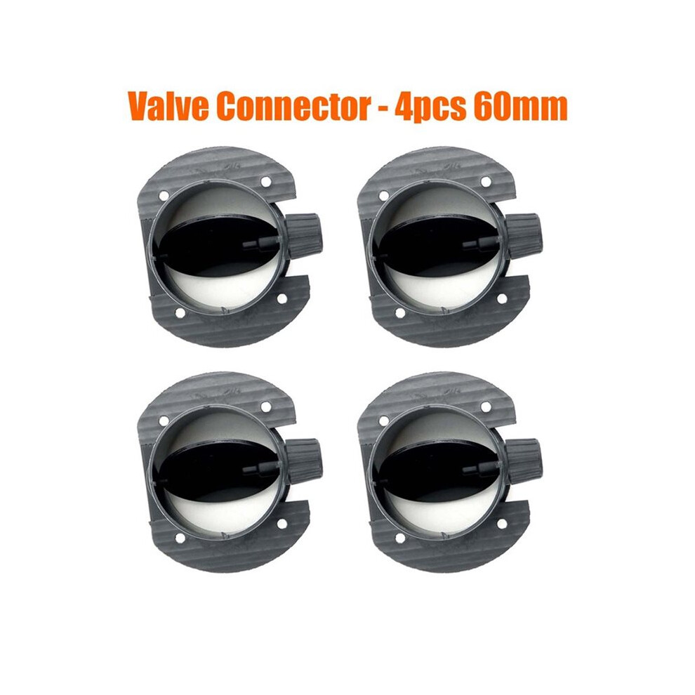 4Pcs 60Mm Air Heater Vent Ducting Splitter For Car Truck 4712584788606