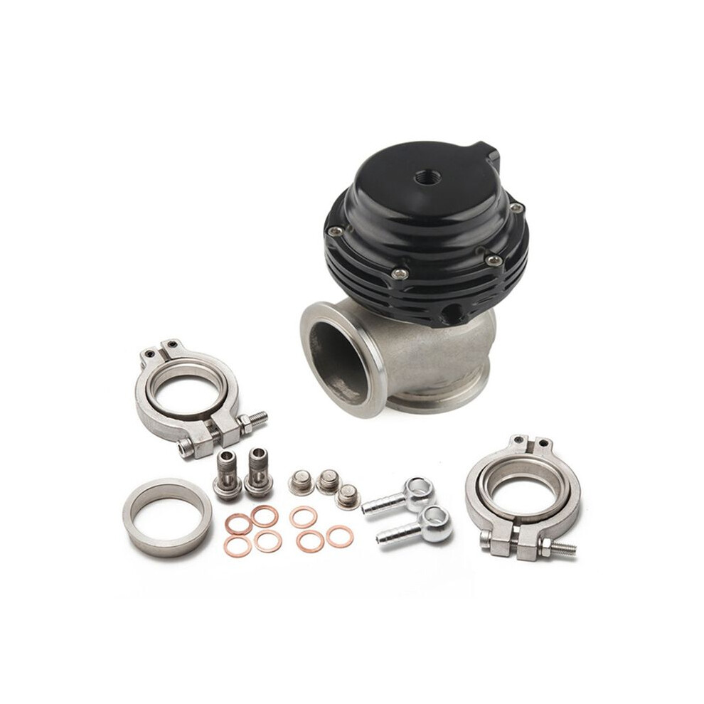 Universal Car Modification 38Mm Turbocharged Exhaust Pressure Relief Valve External Wastegate V-Band Flanged Silver 4713136112283