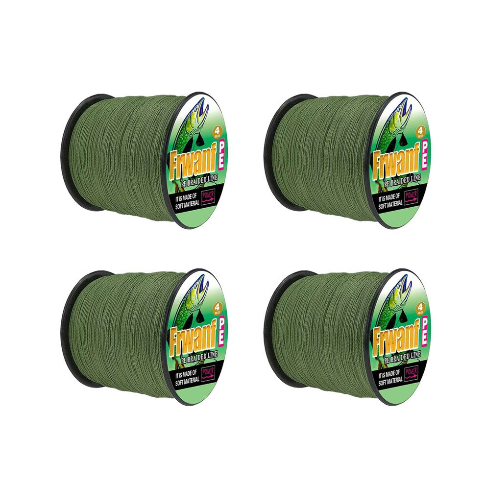 4X Frwanf Pe Braided Fishing 4 Strand 100M Super Strong Multifilament Thread For Carp Fishing Carp Lines 12Lb 2.0 4712591399963