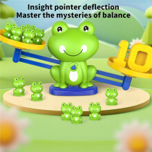 Frog Balance Scale Math Toys for Kids Ages 3+, with Number Cards & Frogs, Interactive Preschool Math Toy (2 Pack)
