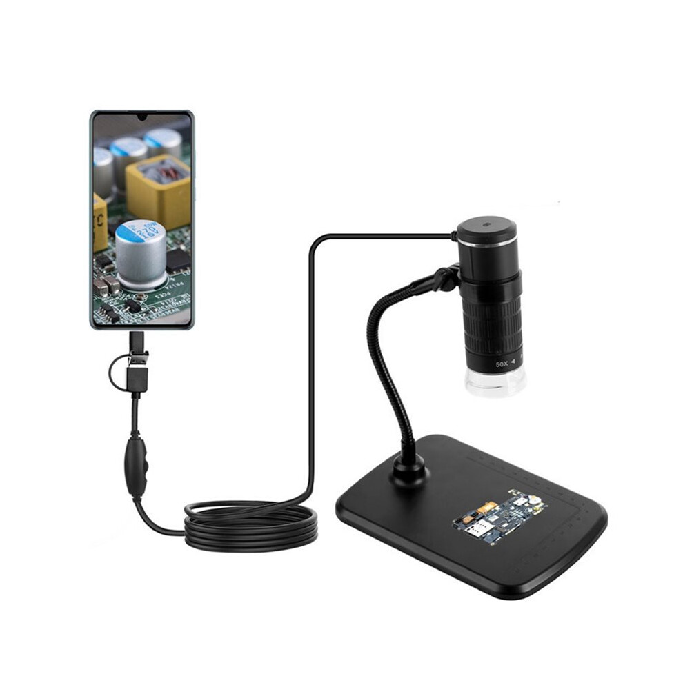Digital Microscope 50X-1000X Magnification Portable Handheld Usb Microscope With Flexible Stand For Tablet Pc 6031501807342
