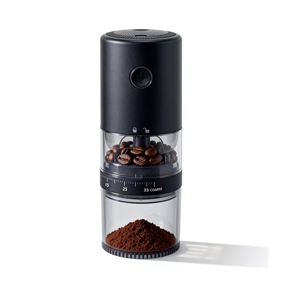 Portable Electric Burr Coffee Grinder,Grind While Charging,Visual Bean Hopper,38 External Grind Settings,For Travel 4713609685801