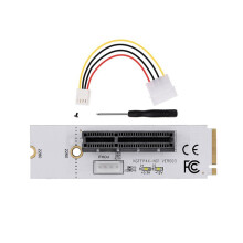 M.2 Key M Naar PCI-E 1X 4X Adapterkaart Naar NGFF 4X Signaal M.2 NVMe met Lichtadapterkaart met 4-Pins Netsnoer