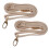 2X DIY Replacement Leather Bag Shoulder Strap Handle  Body Adjustable 140 x 2cm, Beige 1