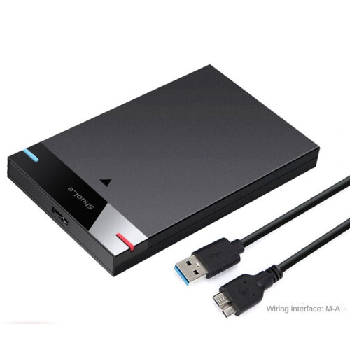2X ShuoLe 2.5 Inch SSD Solid State Drive Enclosure Mechanical Serial  USB3.0 Mobile Hard Drive Enclosure, A 2
