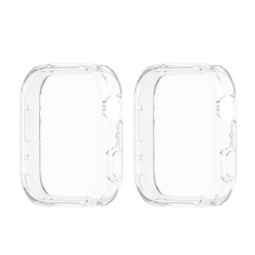 Case for Watch Fit 5 Temper Glass Screen Protectors &-Clear