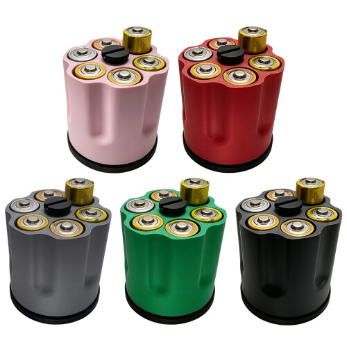 3D Printed D Cell Battery Organizers Battery Storage Box-Pink 1