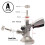 A/D/S Type Keg Coupler All-SS with 8mm Duotight Push-Fit for Homebrewing A 6