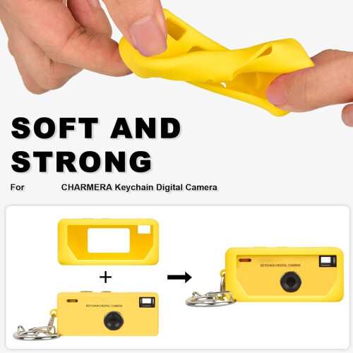 Slim Fit Silicone Shell Case For 1987 Camera Anti Scratch-Red 1