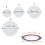 Universal Round Ceiling Speaker Grille Cover Plastic-8 inches 4