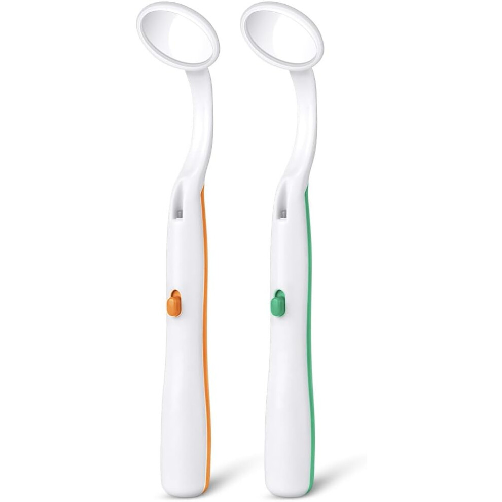 Gogerstar Light Dental Mirror With 2Pcs Dental Teeth Mirror, Anti Fo Mouth Tooth Mirror, Dental Inspection Mirror With Led For Oral Dental Care