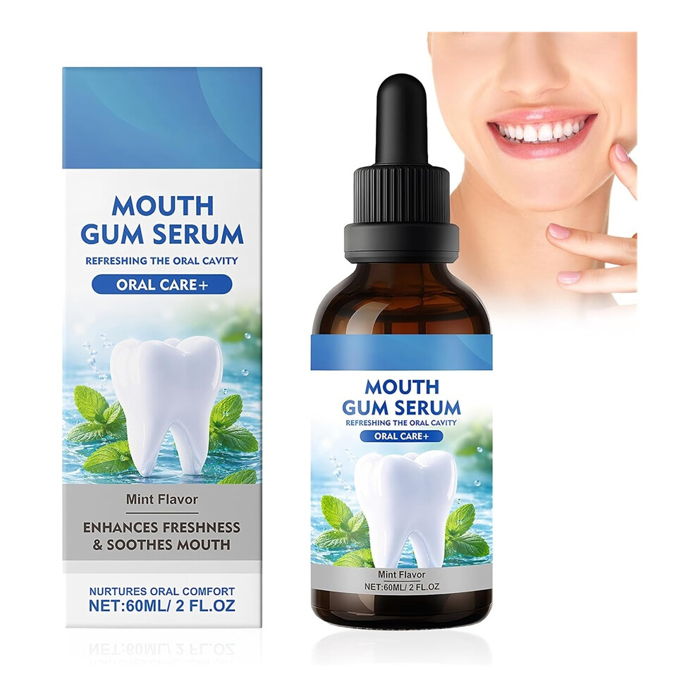 Gogerstar Dental Care Drops, Gum Repair For Receding Gums For Dry Mouth, Stain Removal & Bad Breath Treatment, 60Ml