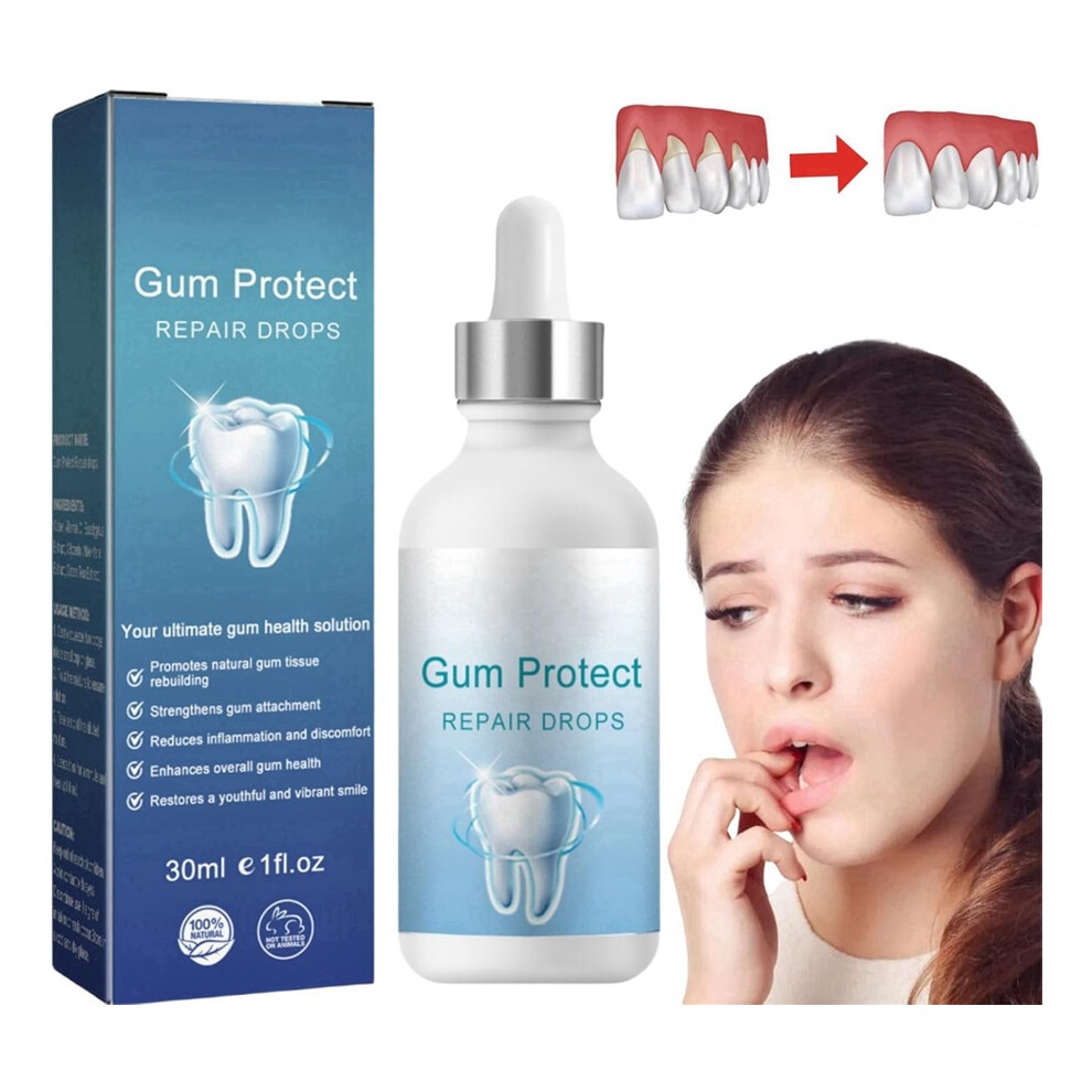 Gogerstar Gum Regrowth Drops,Gum Repair For Receding Gums,Natural Gum Restore Liquid Drops Mouthwash,Receding Gum Treatment,Gum Regrowth For Receding Gum