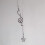 Unique Spirals Note Star Pendant Necklace Comfortable Wear 4