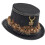 Lightweight Blue Feather Deer Hat For Concerts And-Black 1