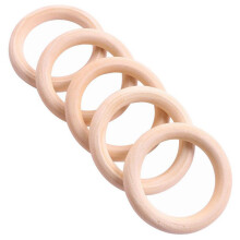 5x Wooden Ring For Crafting DIY Jewelry Making 25mm