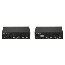 2X UM4x4 USB MIDI Interface 4 in /4 Out 64 MIDI Channels 4i/4o + Merge 2i4o MIDI Box 4x4
