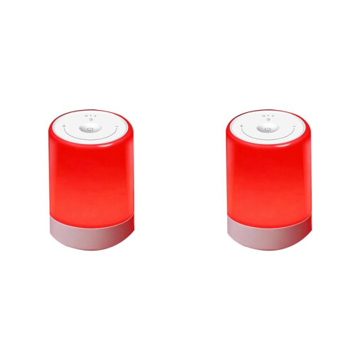 2X Red Light Therapy Sleep,Red Night Lights with 670nm Wavelength,Function Sleep Aid and Sunlight Lamp,Touch Type