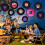 48Pcs Classical Rock Themed Cutouts For Stage Backdrops And 7
