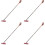 4X A Long Handled Hard Bristled Triangular Floor Brush, Bathroom Tile  Cleaning Brush 1