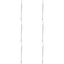 6X Replacement 39cm 6 Sections Telescopic Antenna Aerial for Radio TV