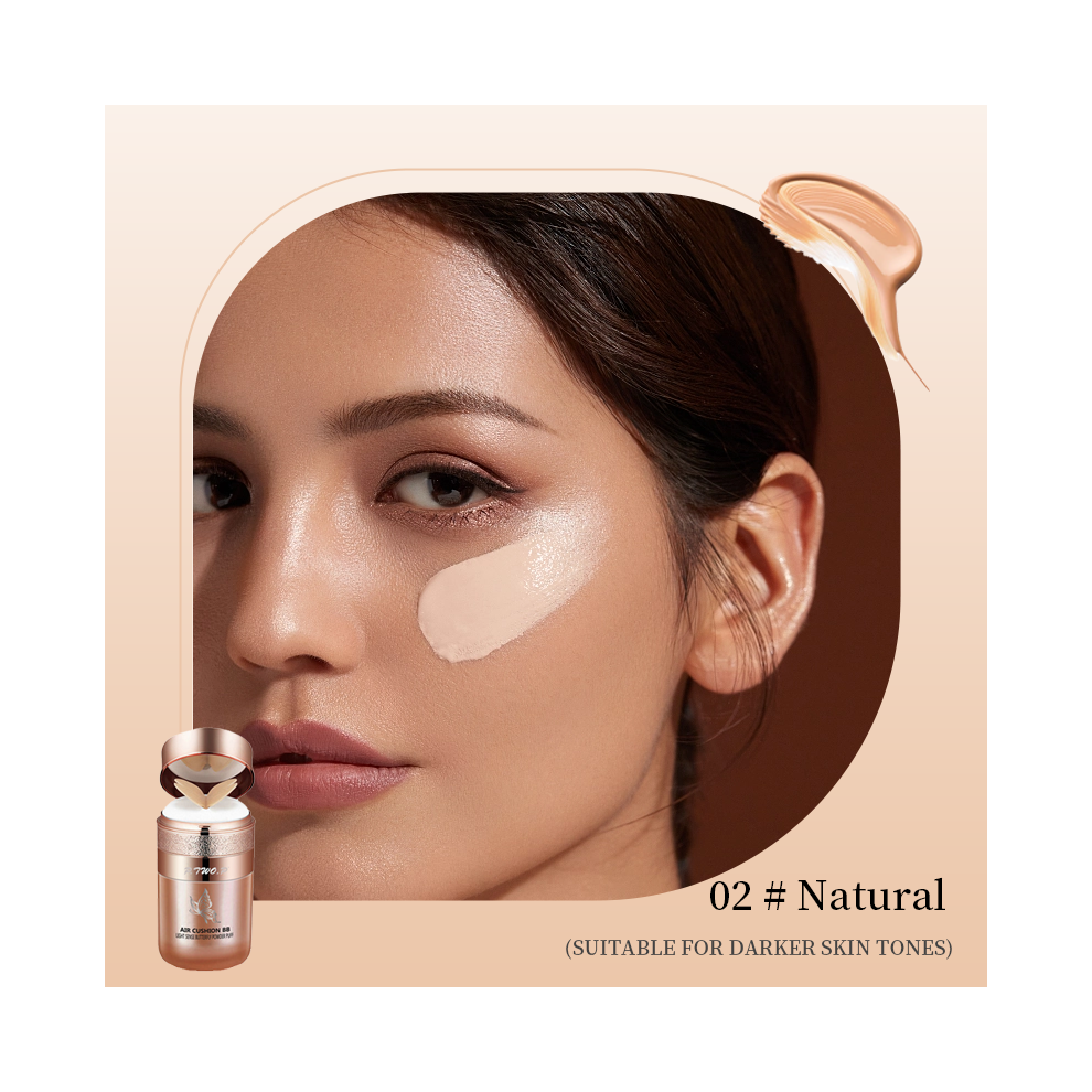 Cream Air Cushion Bb Moisturizing Foundation Concealer Whitening Oil-Control Waterproof Butterfly Powder Puff Makeup Cosmetics