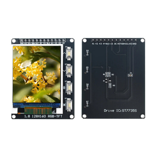 LCD-Display mit scharfer IPS-Technologie, einstellbarer-1,8 Zoll 2