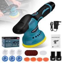 Car Polisher, 12V Portable Waxer Machine Kit 2500-7000RPM, 8 Variable Speed