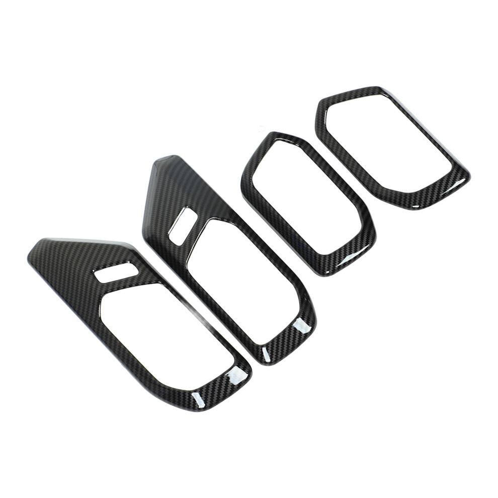Carbon Fibre Look Door Handle Trim For Bronco 7055741970016