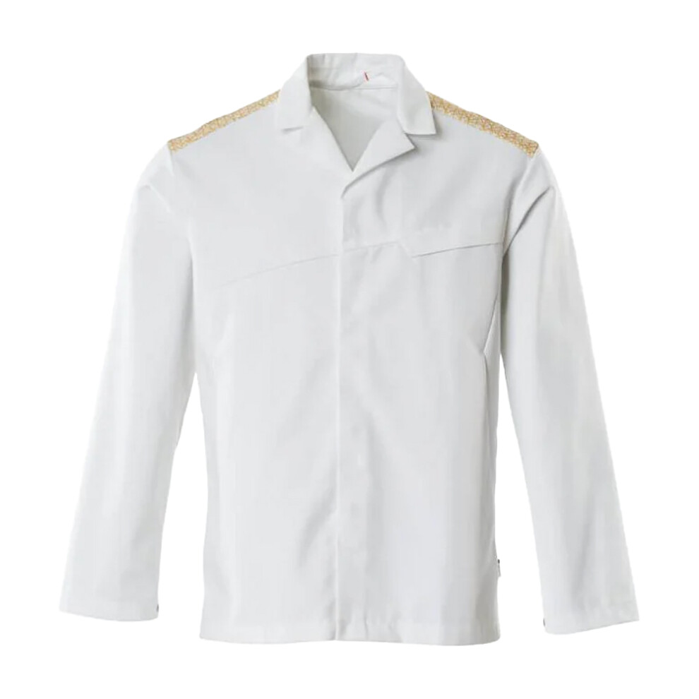 (3Xl, White/Curry) Mascot Mens Food & Care Chef Jacket 5063852903276