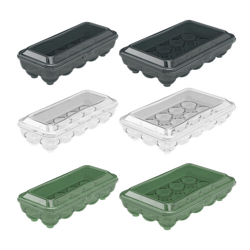 Multipurpose Kitchen Eggs Container with 10/15 Grids-Green 15 1