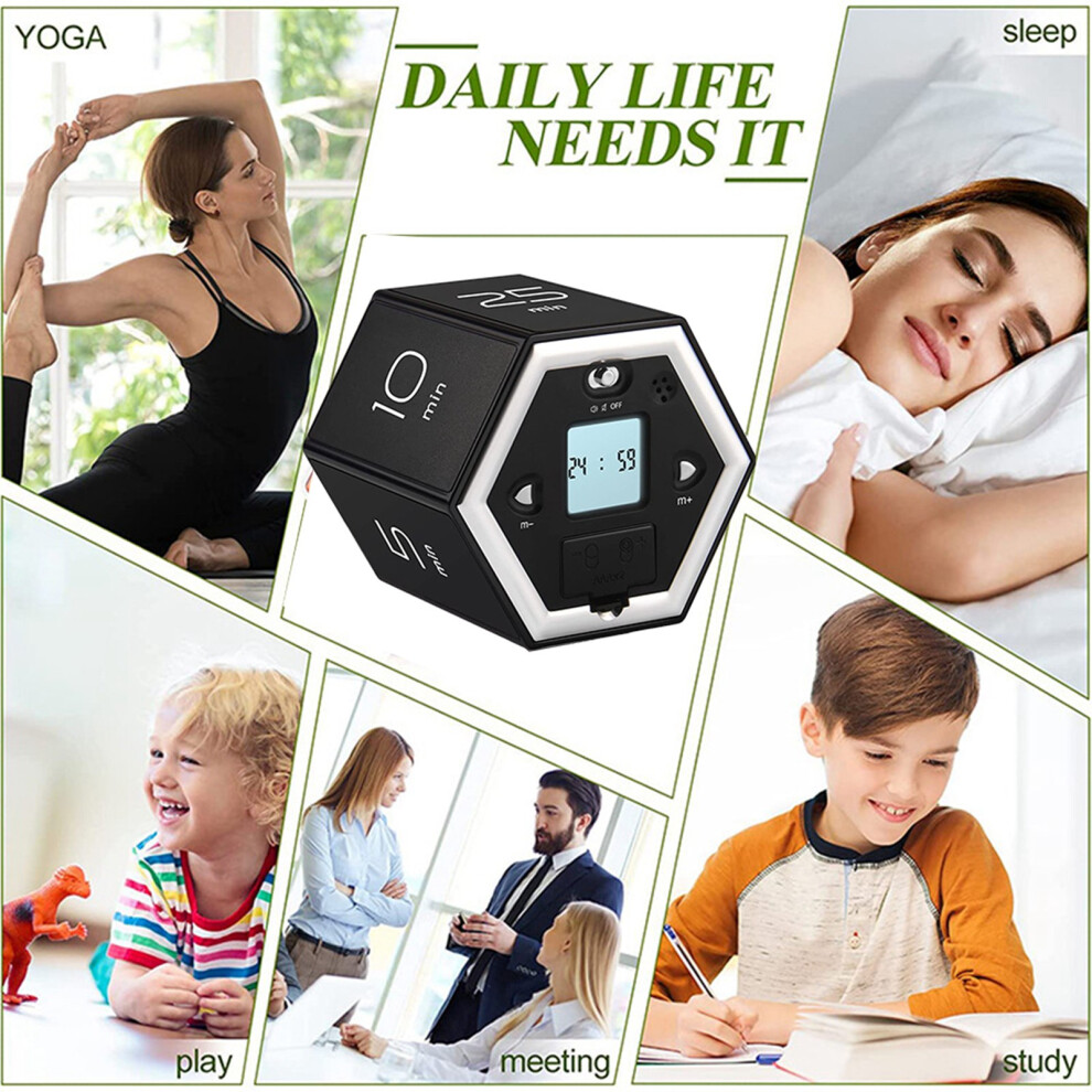 Magnetic Hexagon Timer for Kitchen & Study