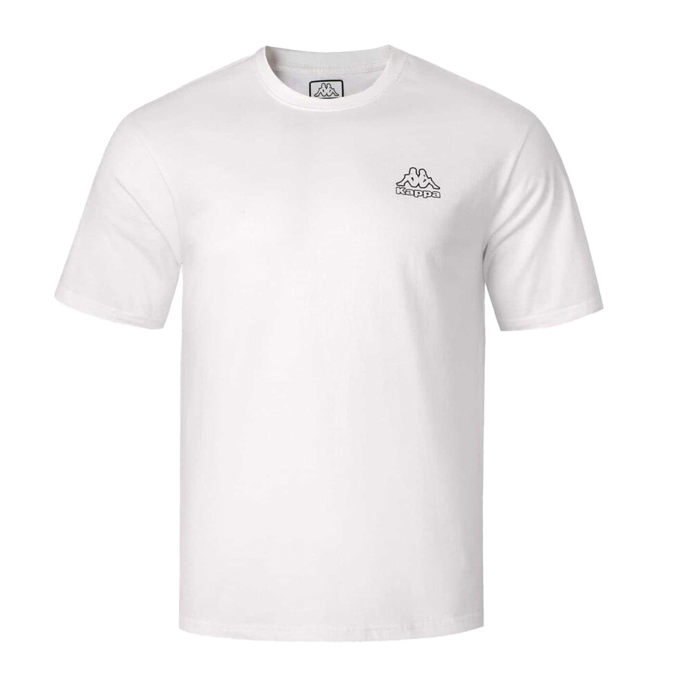 Kappa (S, ) Mens Cotton T-Shirt White