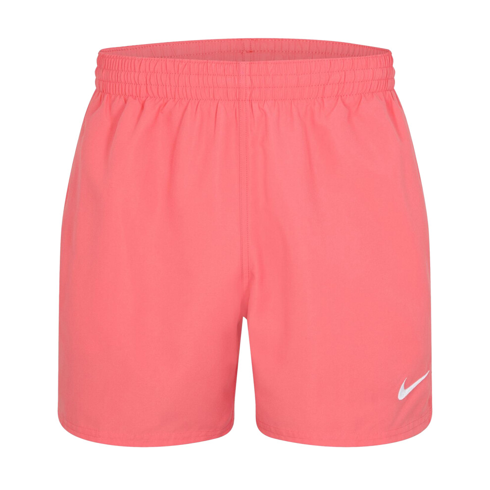 Nike (Xs, Magic Ember) Mens Embroidered Logo Regular Swim Shorts Multicoloured