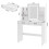 MCC Dressing Table with Mirror LED Lights and Drawers TEXAS WHITE 4