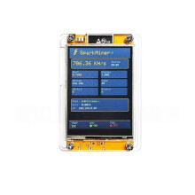 SparkMiner NerdMinering 730KH/S Hashrate NMMinering ESP32-2432S028R Pantalla Inteligente de 2,8 Pulgadas Lotería de Criptomonedas en Solitario