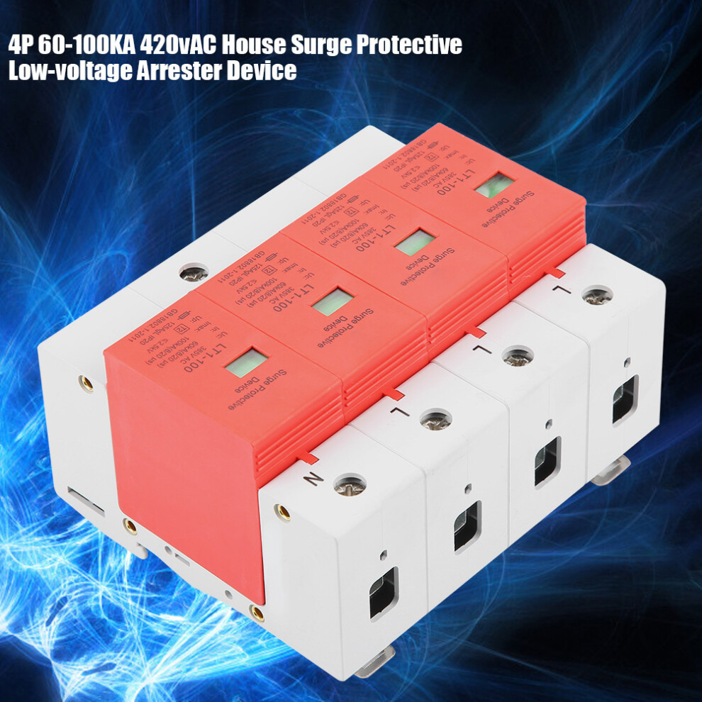 4P 60-100KA 420V AC Home Surge Protection