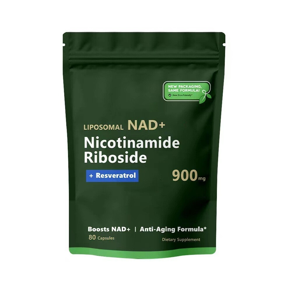 (1PC) Supplement 900mg 80 Capsules Resveratrol NAD Nicotinamide Anti-Aging