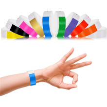 5000 Pezzi Braccialetti di Carta Braccialetti Al Neon Impermeabili Braccialetti per Eventi Adatti per Feste, Braccialetti (10 Colori)