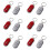 12pcs Whistle Lost Key Finder Flashing Beeping Locator Remote Keychain LED Ring 1