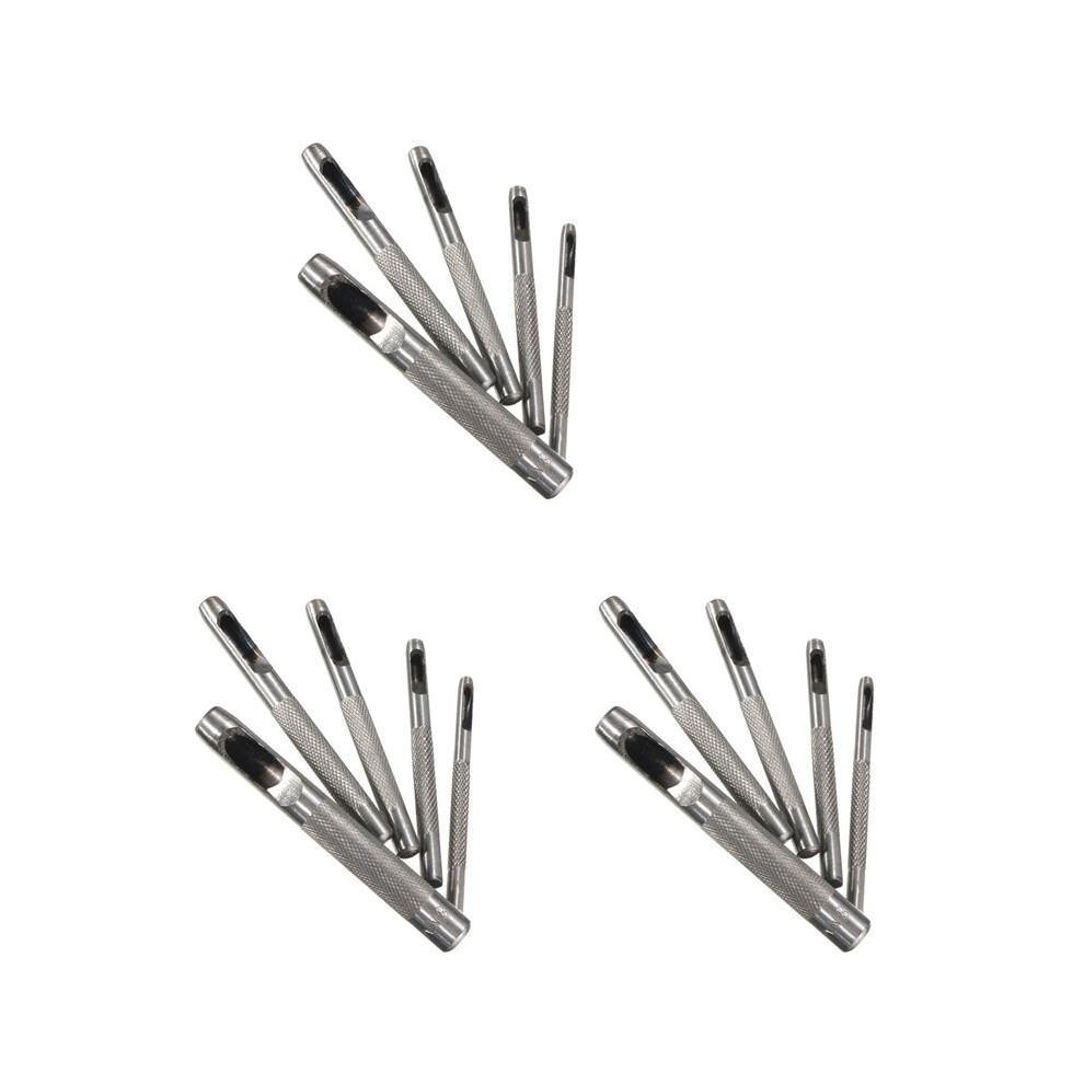 15Pcs Hole Leather Belt Cutter Hollow Punch Diy Tool 3Mm-8Mm Set Puncher 4712467353716