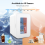 ELECWISH 8L Mini Fridge Warmer Cooler w/ Transparent Window 2