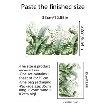 (MS3061--25*35CM) Floral toilet stickers decorative wall stickers background wall decoration bathroom stickers